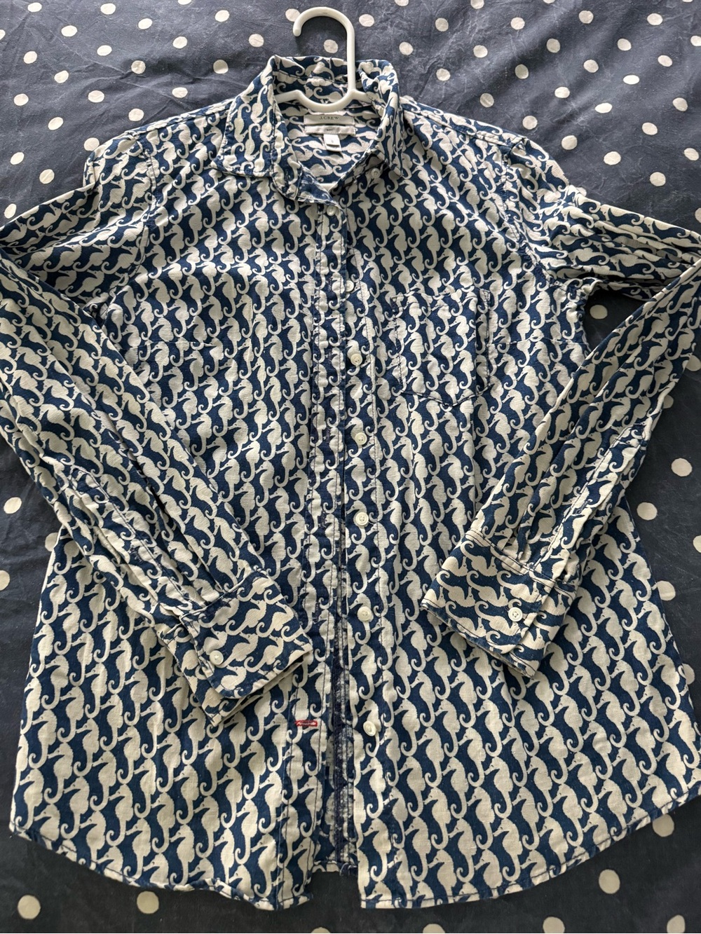 EUC JCrew Boy fit seahorse shirt size 0